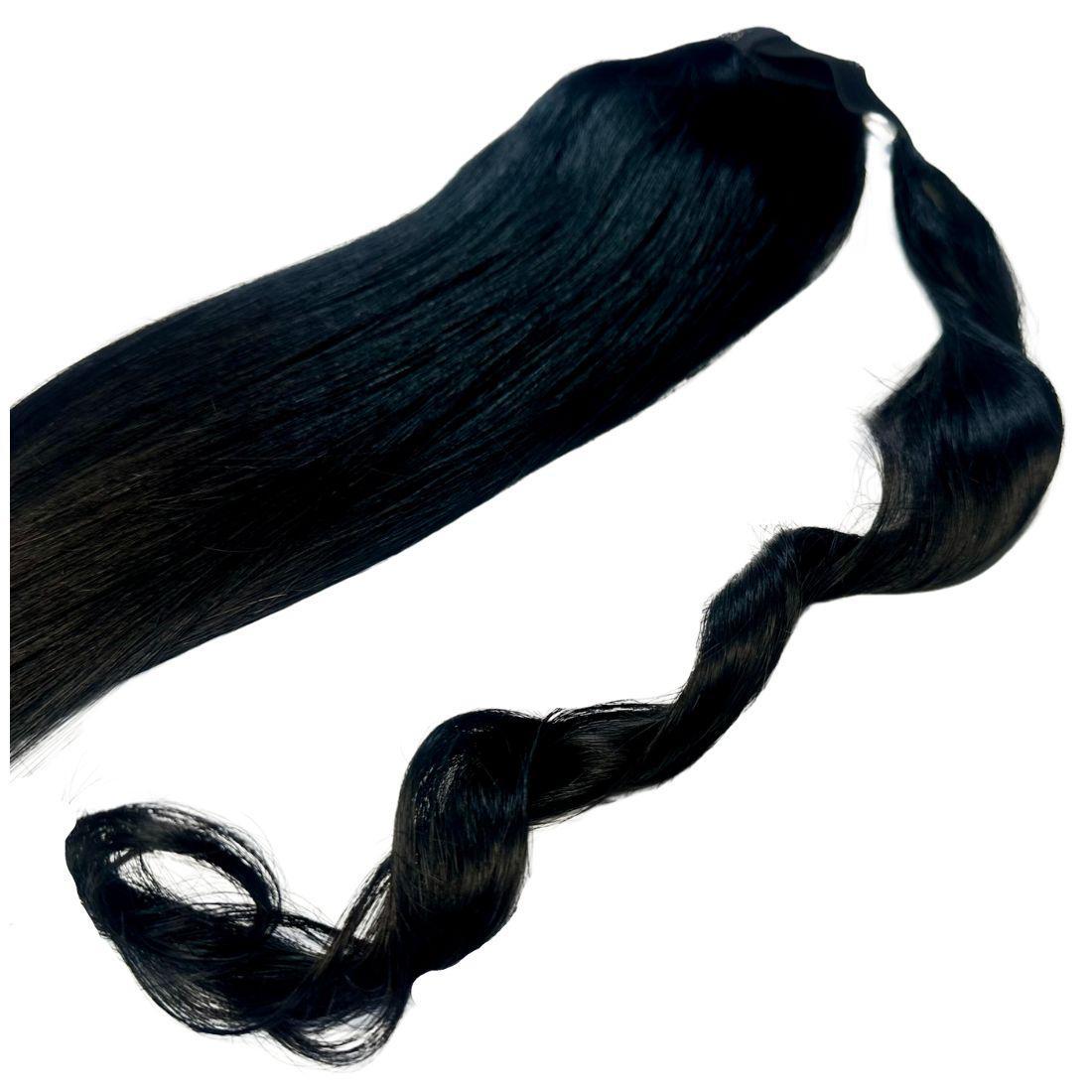 Jet Black Ponytail